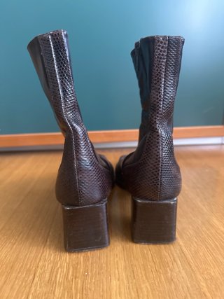 Botas Rebeca Sanver Piel Marrón Talla 36