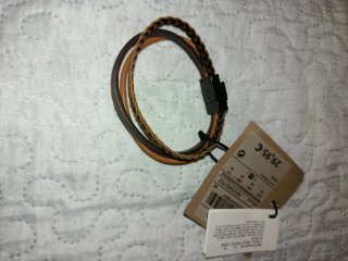 Pulsera trenzada y cuero