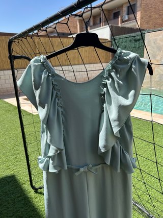 Mono ceremonia niña verde talla 12