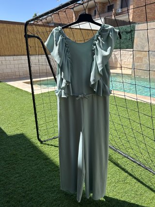Mono ceremonia niña verde talla 12