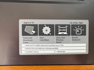 Portatile Acer Aspire V15 Full HD