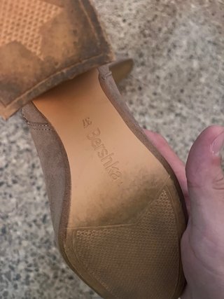 Botines ante beige/taupe tacón 37