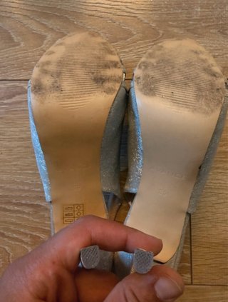 Zapatos de fiesta plateados Avance Talla 39