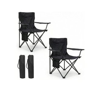 Set 2 Sillas Plegables Camping con Bolsa