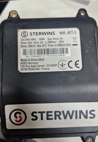 Bomba de agua Sterwins 900W