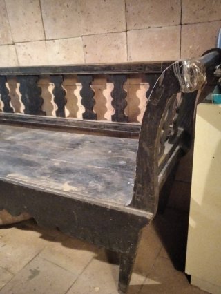 Banco de madera antiiguo aprox 2,70cm