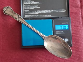 Cubiertos antiguos de plata, 2 piezas