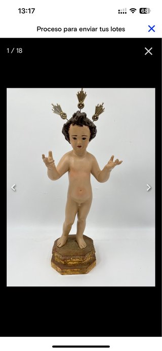 Niño Jesús figura religiosa