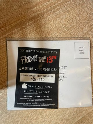 Statua Jason Voorhees Friday The 13th
