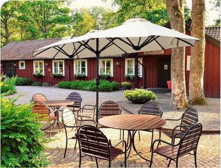 Sombrilla XL Patio Beige