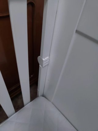 Cuna blanca con colchón