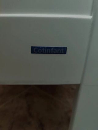 Cuna blanca con colchón