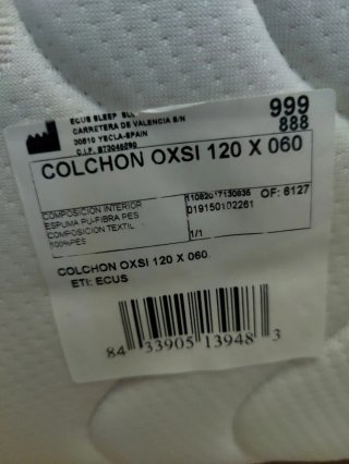 Cuna blanca con colchón