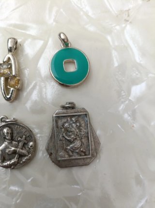 Lote Colgantes Plata y Turquesa
