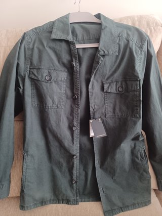 Sobrecamisa Massimo Dutti Talla S Verde