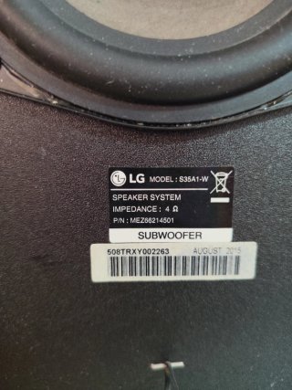 Subwoofer LG S35A1-W Negro