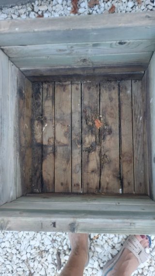 Macetero exterior madera 50x50