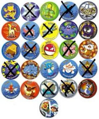 CAMBIO Tazos Pokémon Colección Originales