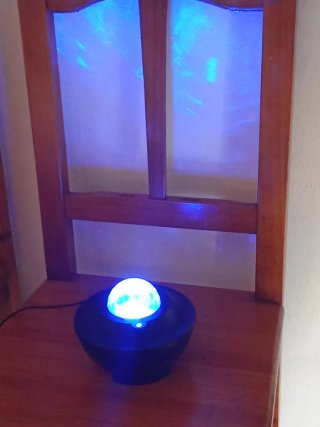 Bola de luz galaxia con animación mp3