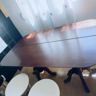 Mesa madera con 2 bancas