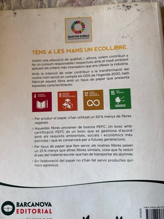 Libro Lengua Catalana bachillerato barcanova