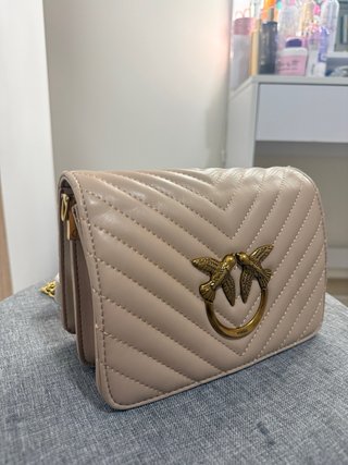 Borsa Pinko Beige Oro
