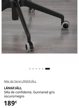 Silla oficina LÅNGFJÄLL 120€