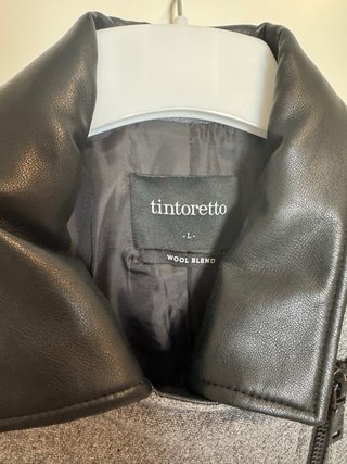 Abrigo paño gris Tintoretto Talla L