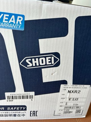 Casco Shoei NXR2 Negro Mate talla S