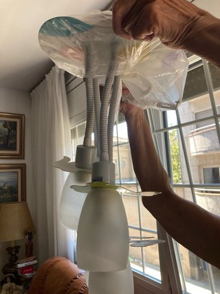 Lámpara infantil con tulipas