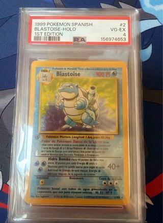 Blastoise Holo 1st Ed. PSA 4 Español 1999