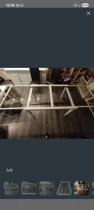 Mesa comedor extensible cristal y madera