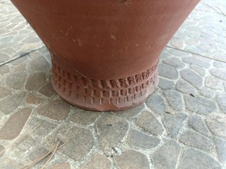 Hucha artesanal de barro