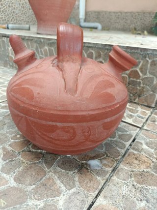 Hucha artesanal de barro