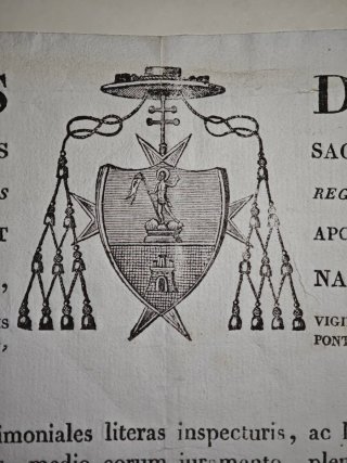 1837 Trani Arcivescovo Gaetano Maria De Franci