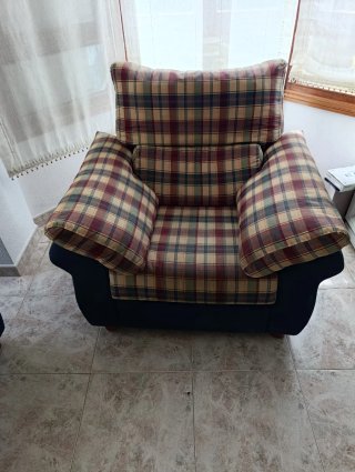 Sofá cama y sillón a juego