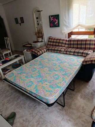 Sofá cama y sillón a juego