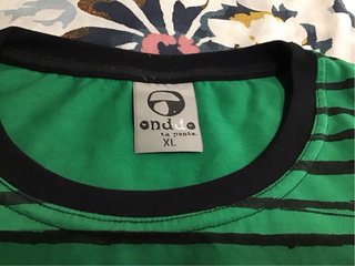 Camiseta Onddo ta punto rayas verde XL