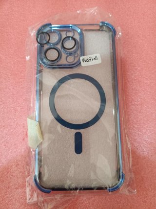Funda iPhone 15 Pro Max Transparente Azul