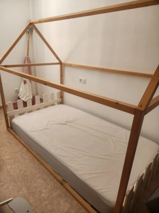 Cama Montessori con Colchón 105x190cm