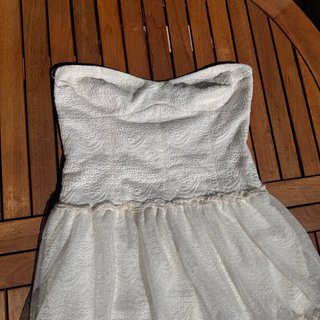 Vestito Zara pizzo bianco taglia M