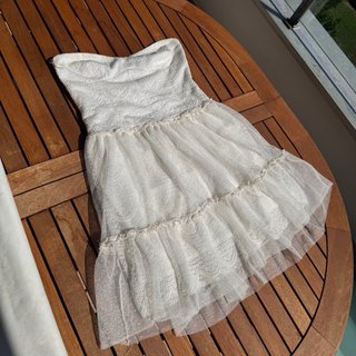 Vestito Zara pizzo bianco taglia M