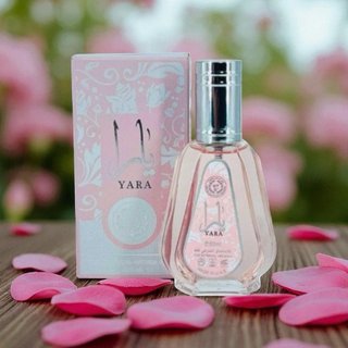 Perfume Yara Rosa y Plateado