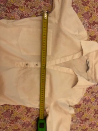 Blusa Zara Blanca Manga 3/4