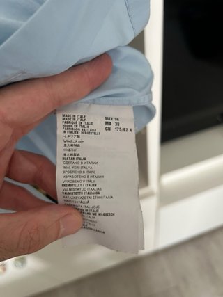 Camicia Prada uomo azzurra taglia M