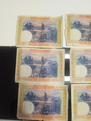 Lote 8 Billetes 100 Pesetas Banco de España 1925
