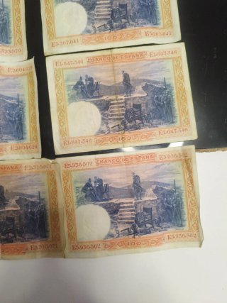 Lote 8 Billetes 100 Pesetas Banco de España 1925