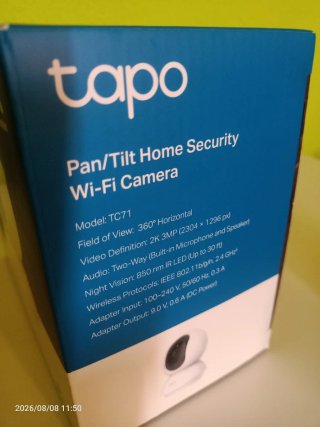 Cámara Seguridad Tapo Pan/Tilt Wi-Fi 2K.