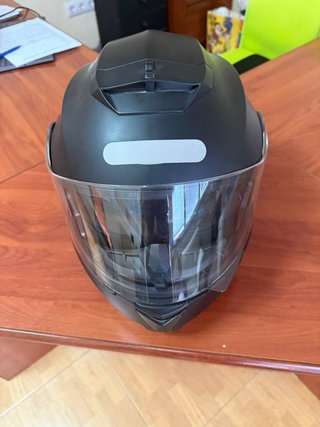 Casco de moto negro