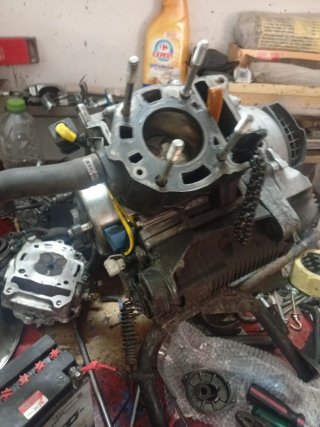 Motor Piaggio 125, despiece ,